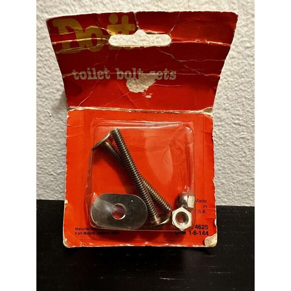 Do It 414625 Toilet Bolt Sets Made in‎ USA 1/4in - Picture 1 of 3